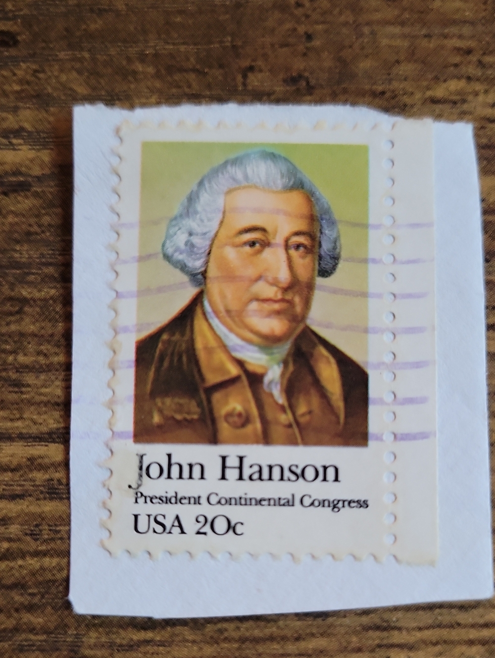 John Hanson Decorative Home Design Stamp in Brown and Cream